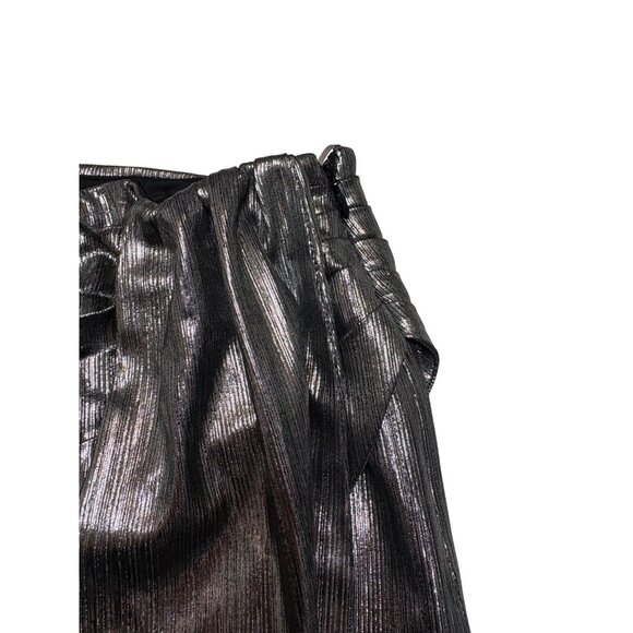Retrofete Luna Skirt Gunmetal Silver Metallic-sz XS - Picture 6 of 13
